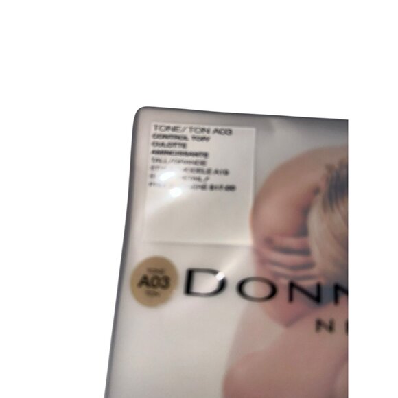 NWT Donna Karen New York The Nudes Control Top Pantyhose Tone A03 Size Tall - Picture 2 of 4